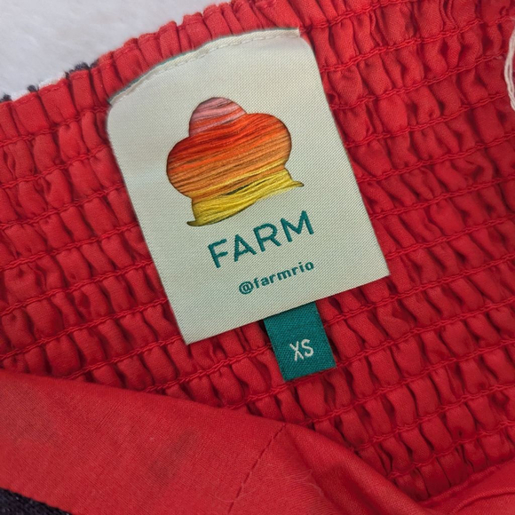 Farm Rio Toucan Twist Red 100% Linen Dress - XS - Picture 4 of 14